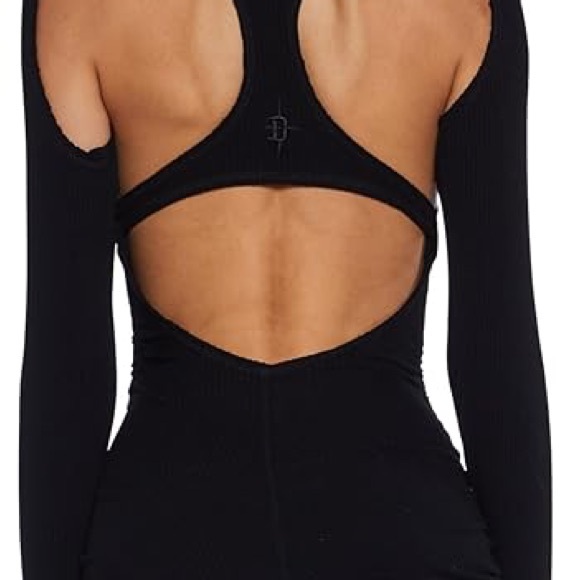 NEW Dolls Kill Compression Ruched Mini Dress LARGE - Picture 2 of 3